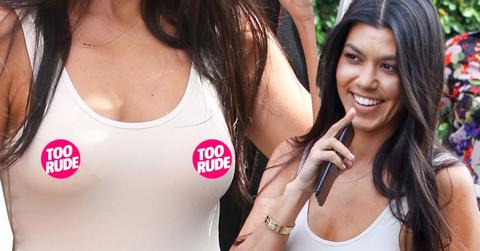 Kourtney Kardashian Braless Nipples Dating Model Pics