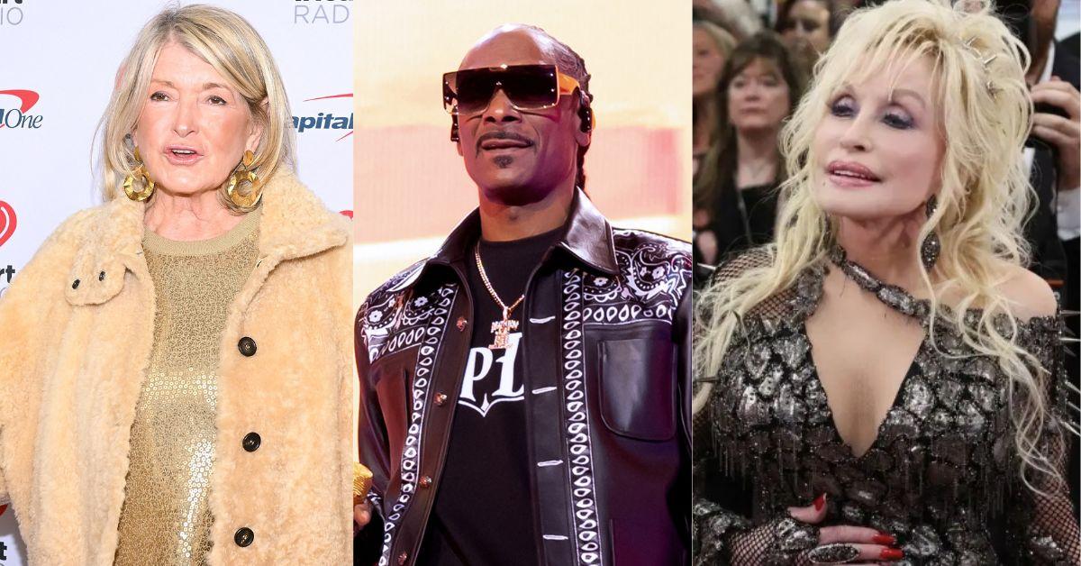 Photo of Martha Stewart, Snoop Dogg, Dolly Parton