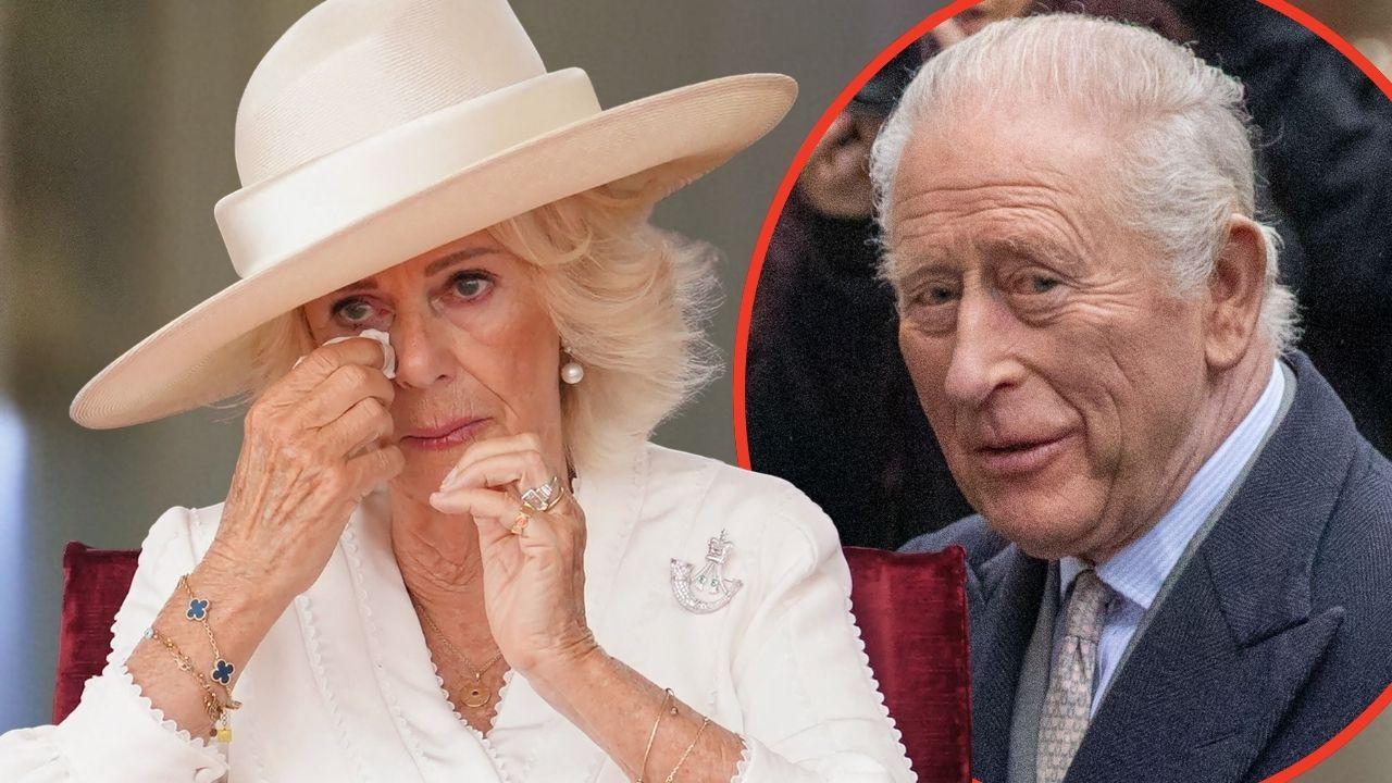 Split photos of Queen Camilla and King Charles