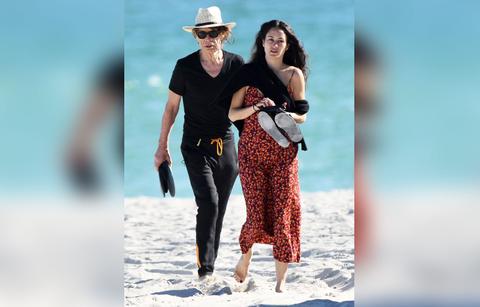 mick jagger girlfriend ballet dancer melanie hamrick photos miami beach