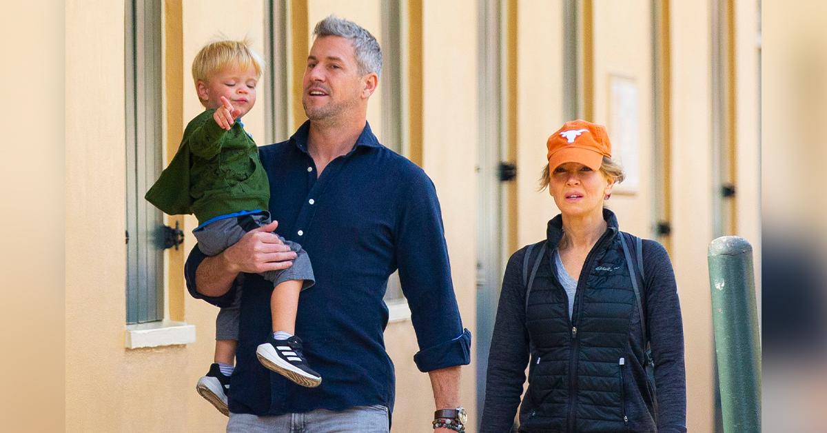 ant anstead kids renee zellweger dollark home seen hanging outside pp