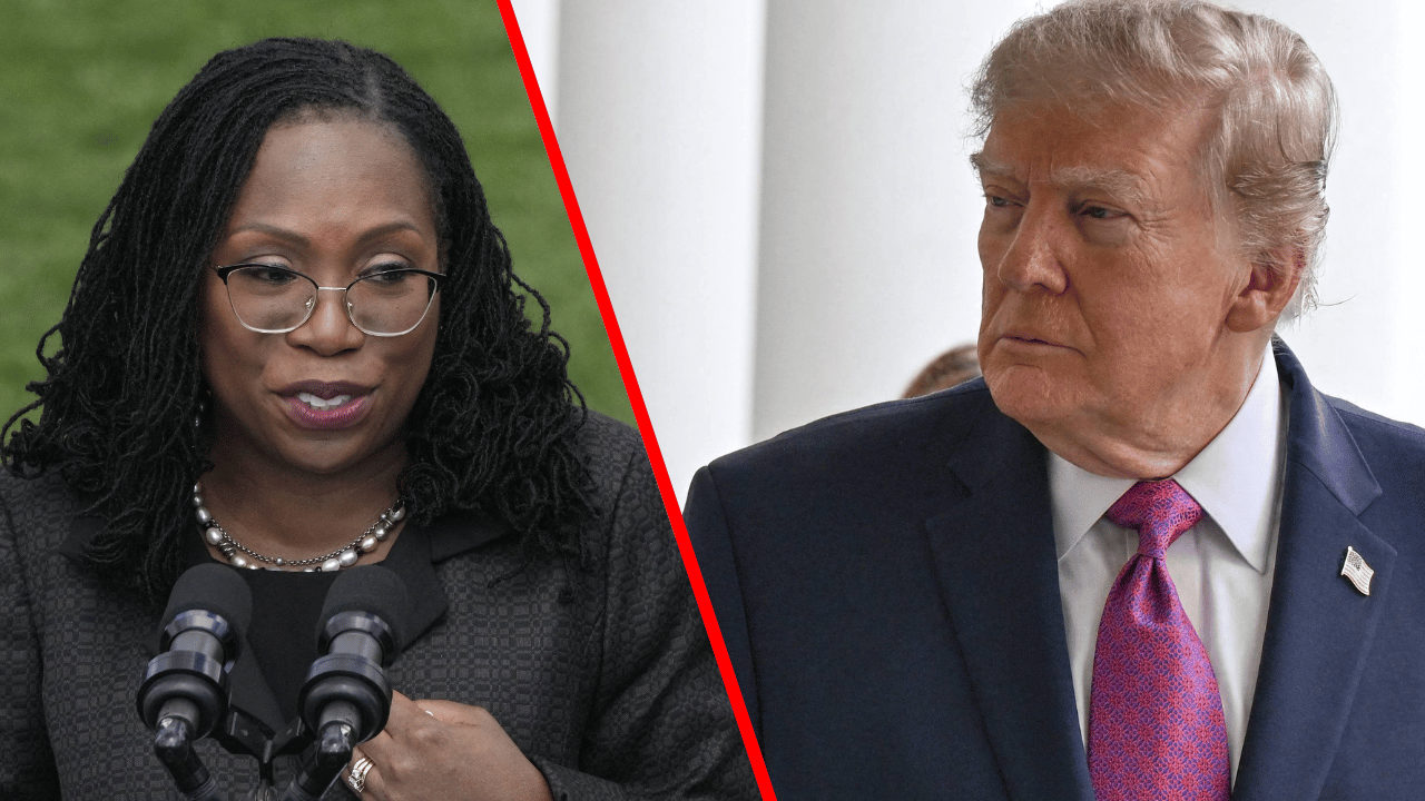 Justice Ketanji Brown Jackson, President Donald Trump