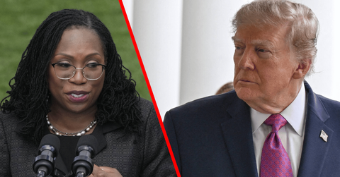 Justice Ketanji Brown Jackson, President Donald Trump