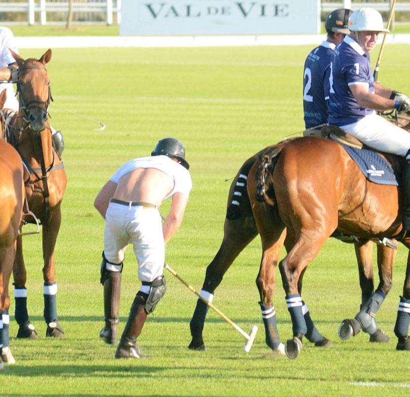 Prince Harry Falls Head-First Charity Polo Match