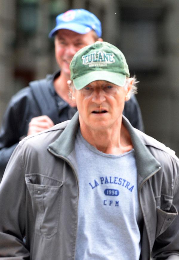 Liam Neeson Skinny Weight Loss Jogging NYC