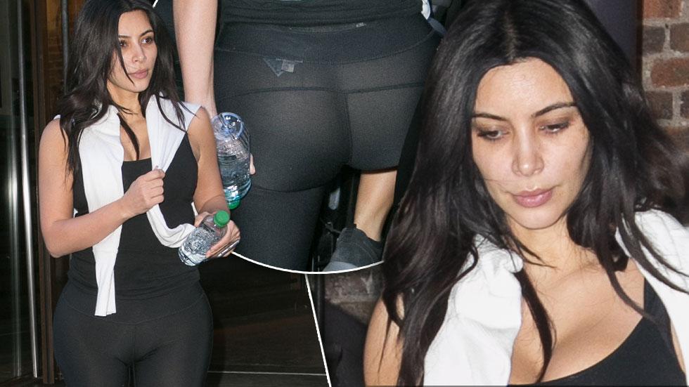 Kim Kardashian No Makeup Wardrobe Malfunction