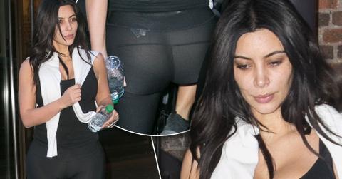 Kim Kardashian No Makeup Wardrobe Malfunction