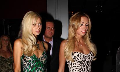 //paris hilton petra ecclestone leopard print