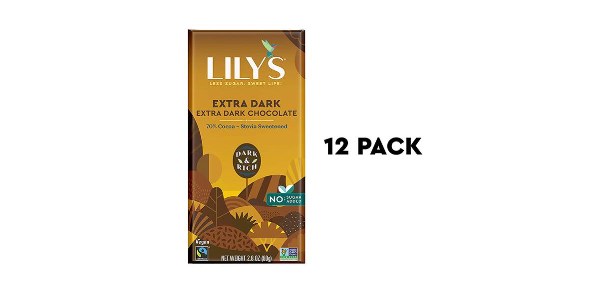 lillys dark chocoalte bar