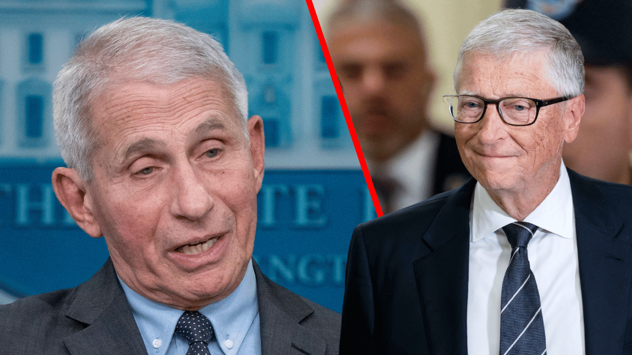 Photo of Dr. Anthony Fauci, Bill Gates
