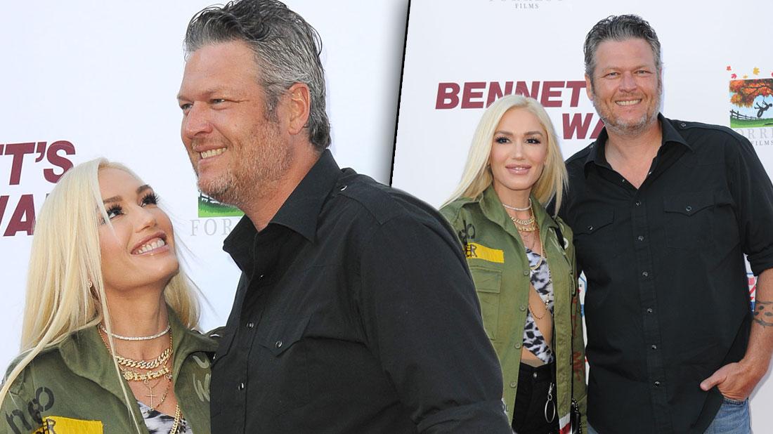 Gwen Stefani & Blake Shelton PDA At Premiere Amid Marriage Rumors