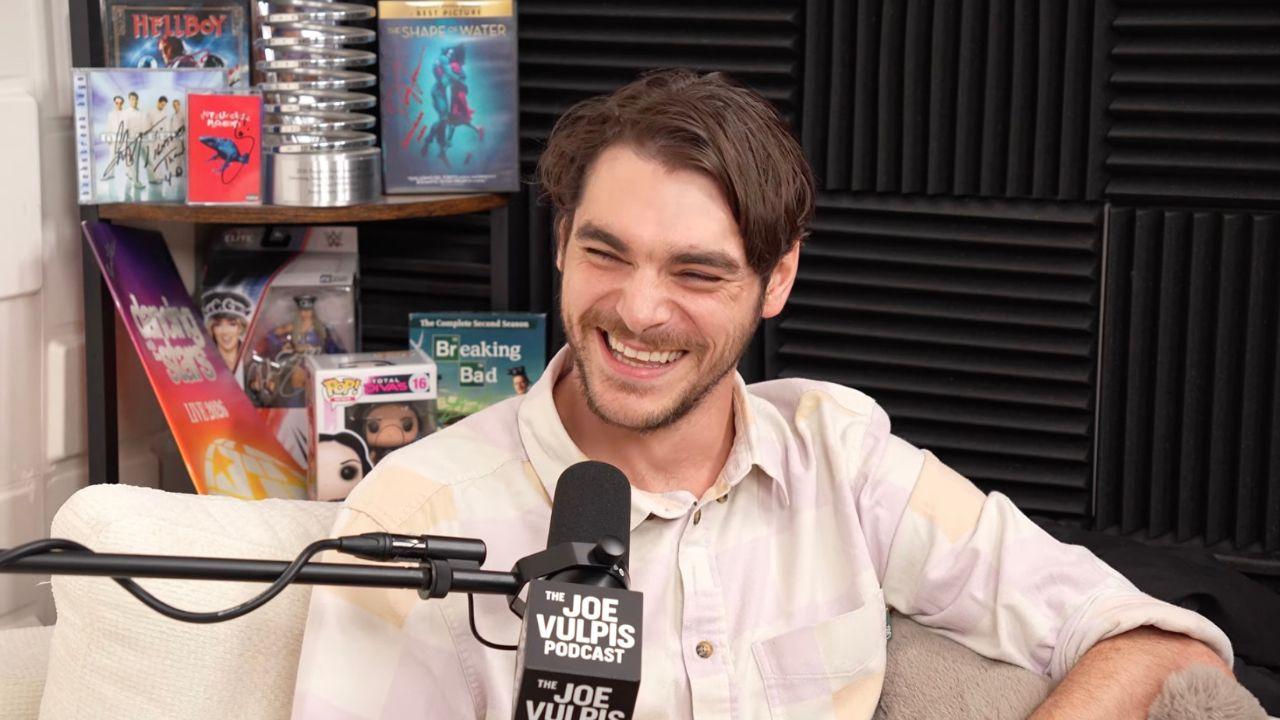 Screenshot of RJ Mitte on podcast