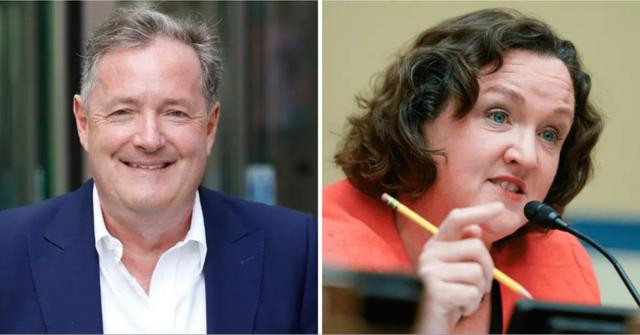 katie porter shuts down piers morgan compares january  riotspp