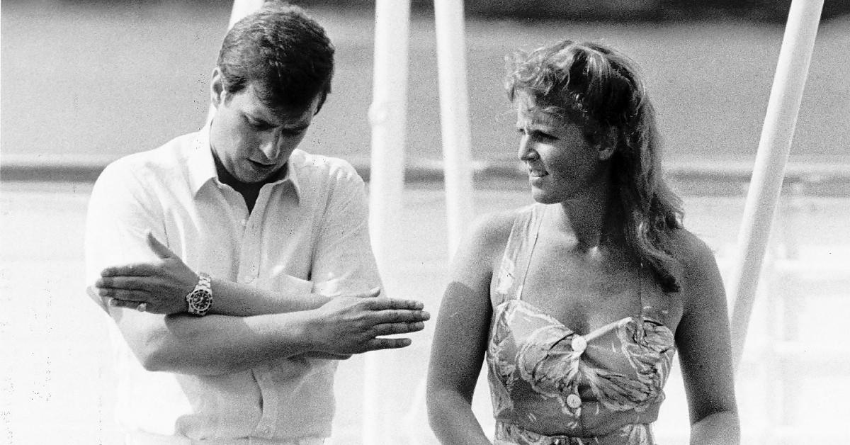 Andrew and Sarah were introduced by Princess Diana in 1985.