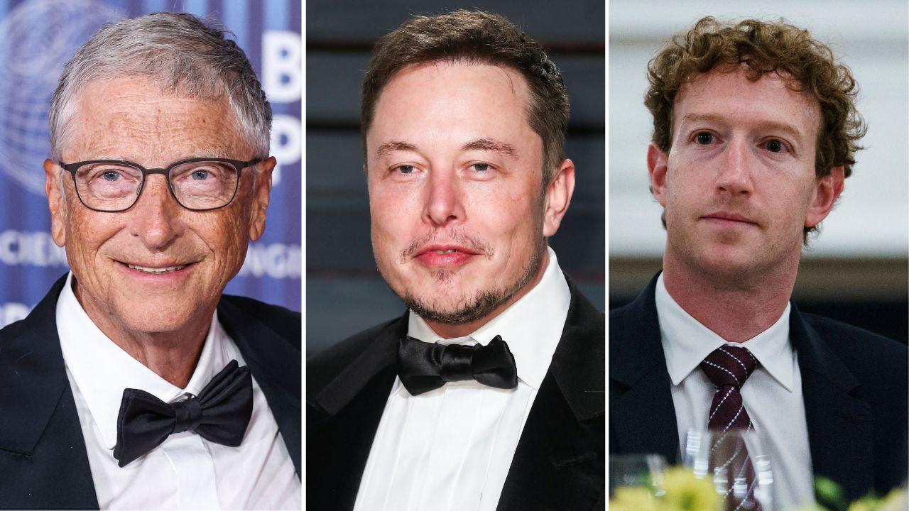 Photo of Bill Gates, Elon Musk, Mark Zuckerberg