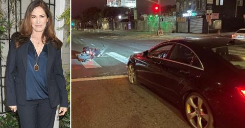 Kim Delaney and crash site