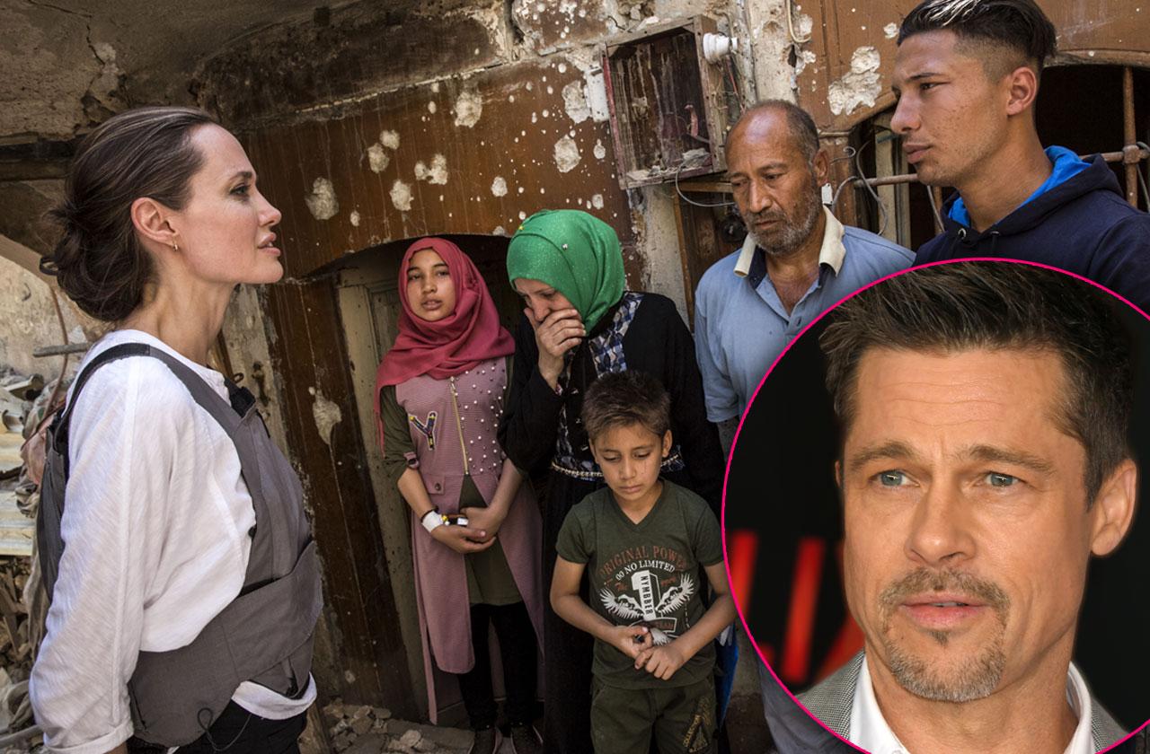 //brad pitt angelina jolie iraq trip pp