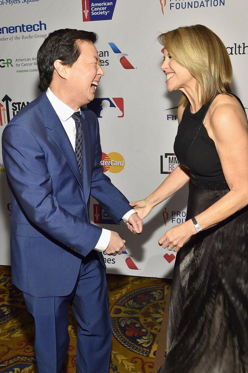 //Ken Jeong Katie Couric attend Stand Up To Cancers New York Standing Room Only presented by EIF with donors American Airlines Merck MasterCard