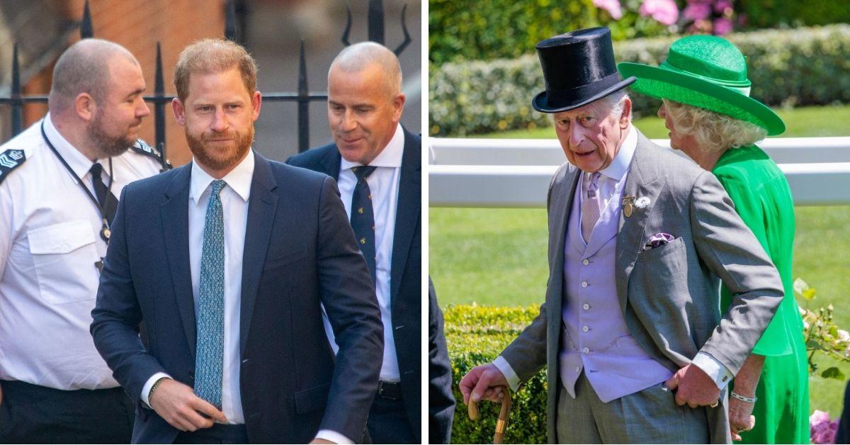Photos of Prince Harry and King Charles