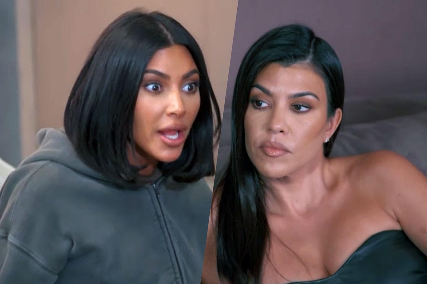 KIM AND KOURTNEY ANNOYED WITH EACH OTHER