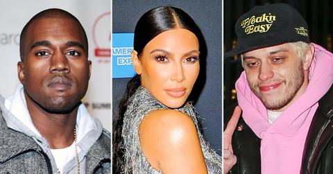 kanye west spotted los angeles kardashian family christmas eve party pete davidson kim kardashian r