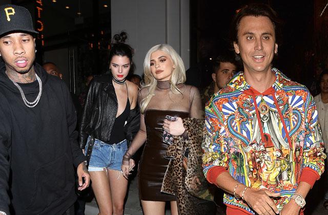 //kylie jenner kendall jenner jonathan cheban partying los angeles pp