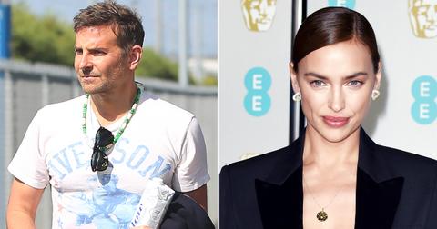 bradley cooper all smiles allen iverson shirt photos seen kanye irina shayk r