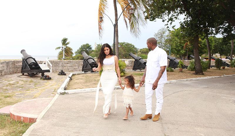 //kim kardashian kanye west north west cuba vacation filming