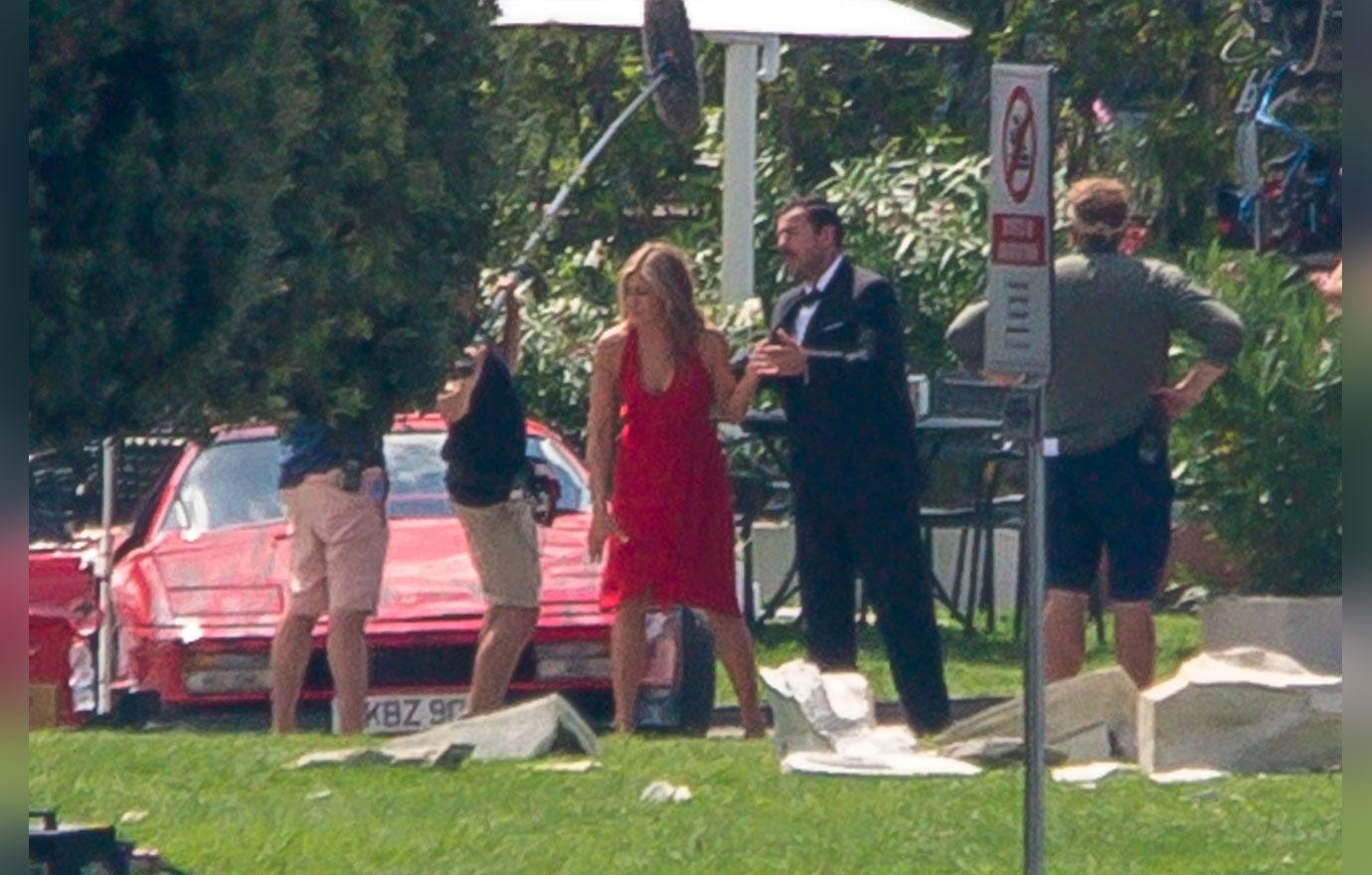 Jennifer Aniston Films Movie With Adam Sandler After Justin Theroux Split