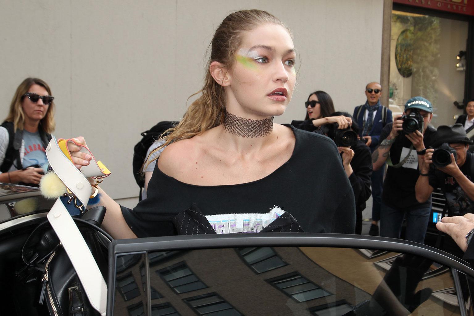 Gigi Hadid Lashes Out Elbows Male Attacker Face