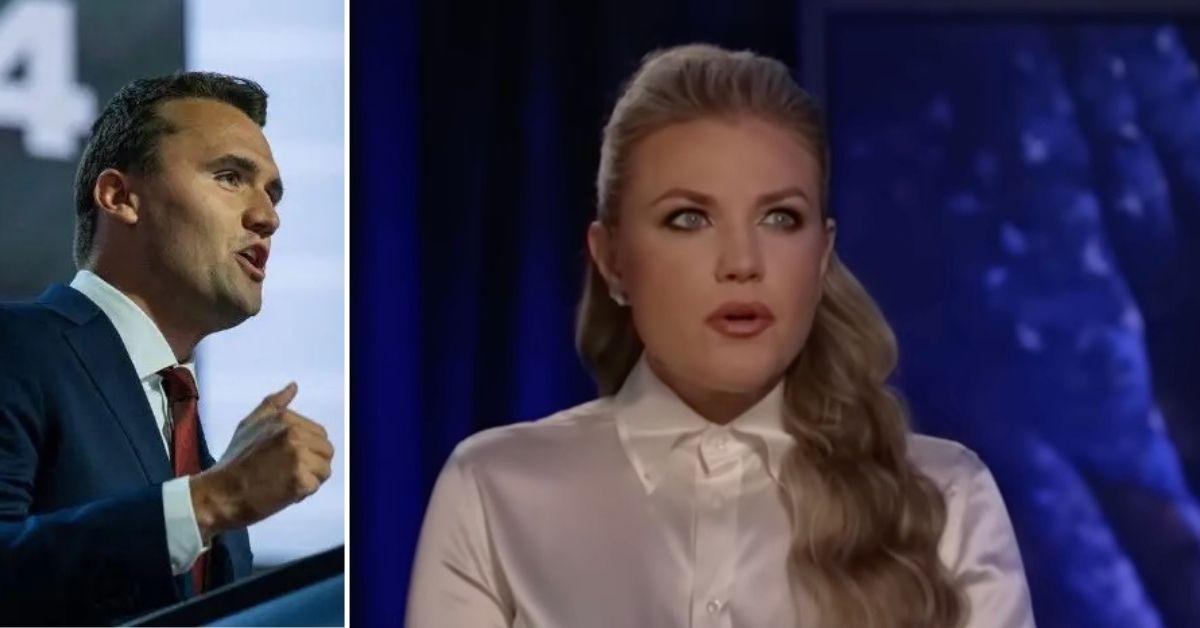 Cpmposite photo of Charlie and Erika Kirk