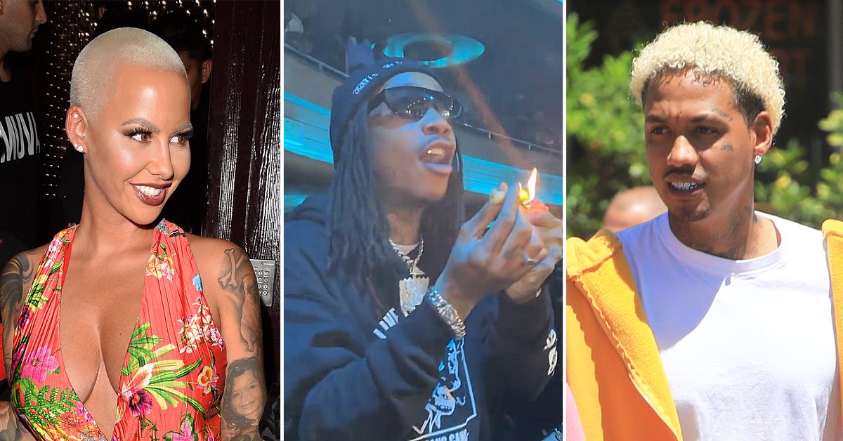 Amber Rose's Cheating Baby Daddy Alexander 'AE' Edwards Parties With BFF  Tyga After Messy Breakup