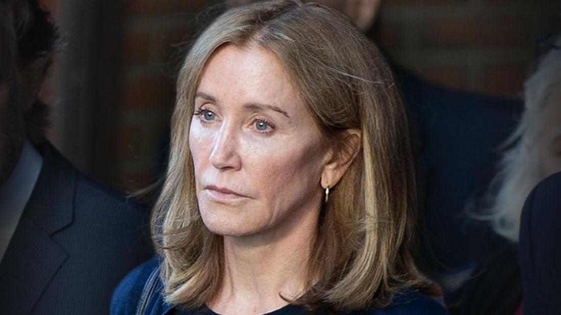 Sad And Forlorn Looking Felicity Huffman Coming Out of Court