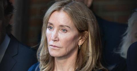 Sad And Forlorn Looking Felicity Huffman Coming Out of Court