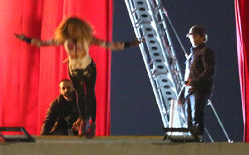 Beyonce Pregnant Music Video Shoot