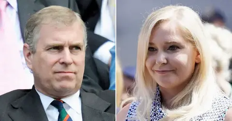 Composite photo of Prince Andrew and Virginia Giuffre