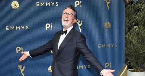 Stephen Colbert debuted a bushy gray beard at the Emmys.