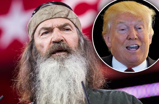 //duck dynasty star phil robertson endorses donald trump president pp