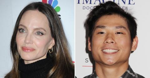 Composite photo of Angelina Jolie, Pax Jolie.