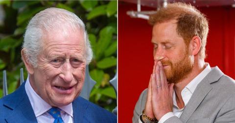 picture of King Charles and Prince Harry