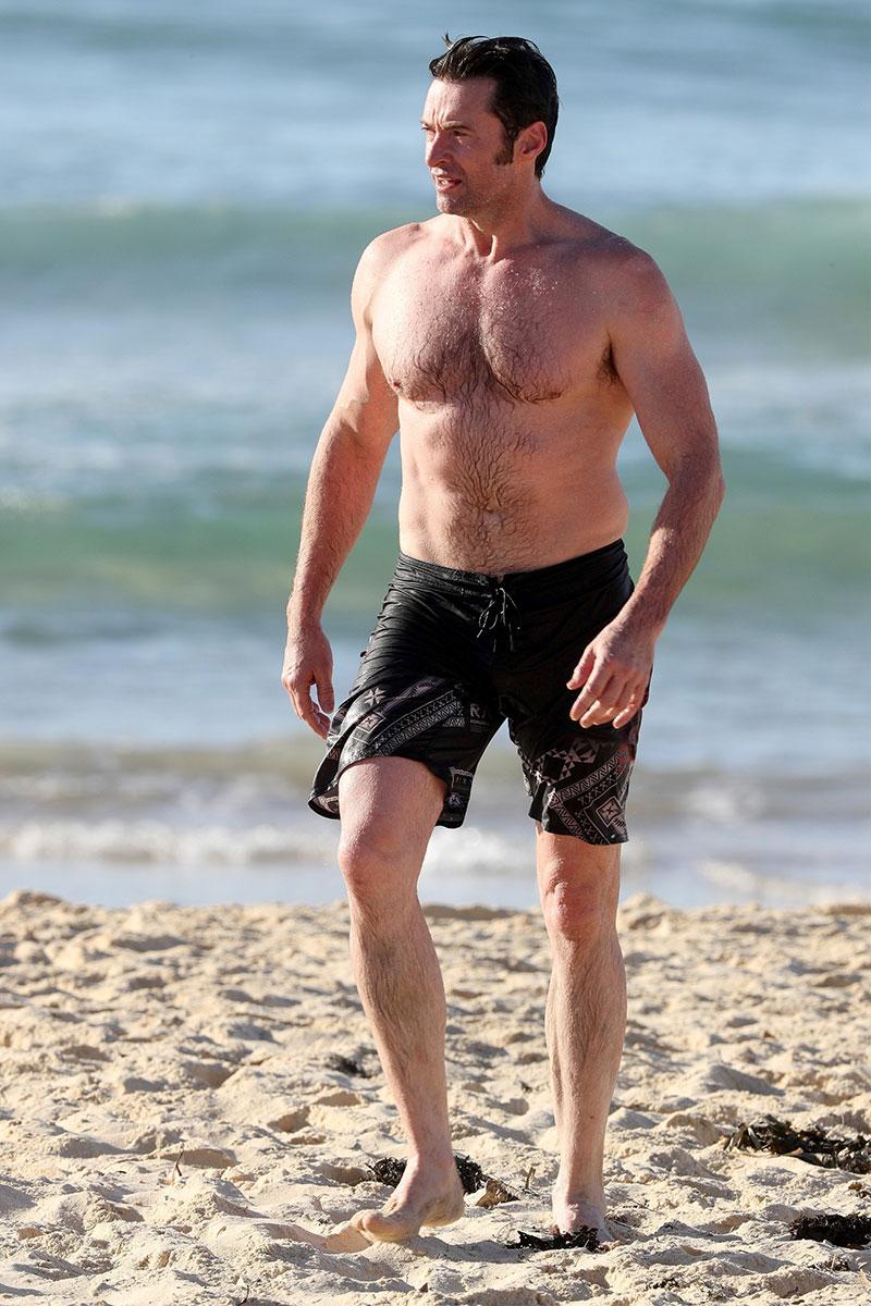 //hugh jackman shirtless bondi beach swimsuit