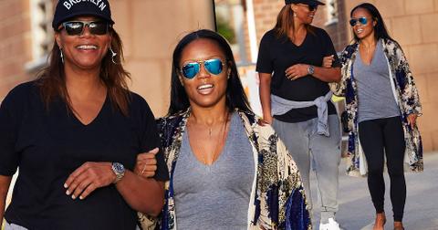 It's Good To Be Queen! Latifah Enjoys Romantic Stroll With Pretty