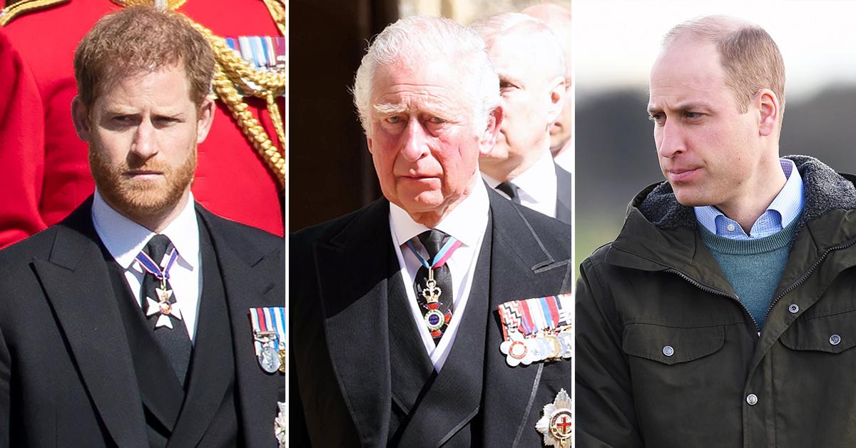 prince harry ambushed charles william unproductive meeting philip funeral r