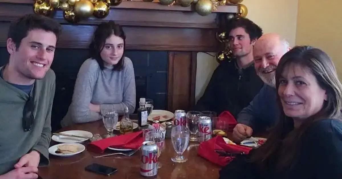 Photo of Michelle, Rob, Romy, Jake and Nick Reiner