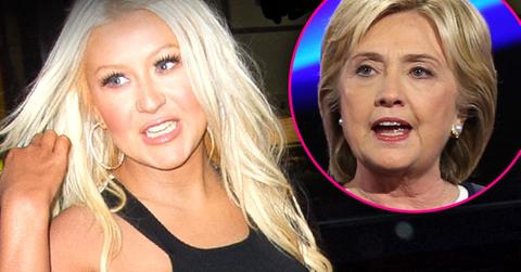 //Christina Aguilera Hillary Clinton Fundraiser pp