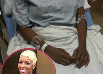 nene leaks hospital lucky alive real housewives