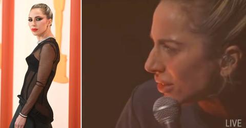 lady gaga chapped lips oscars performance pp