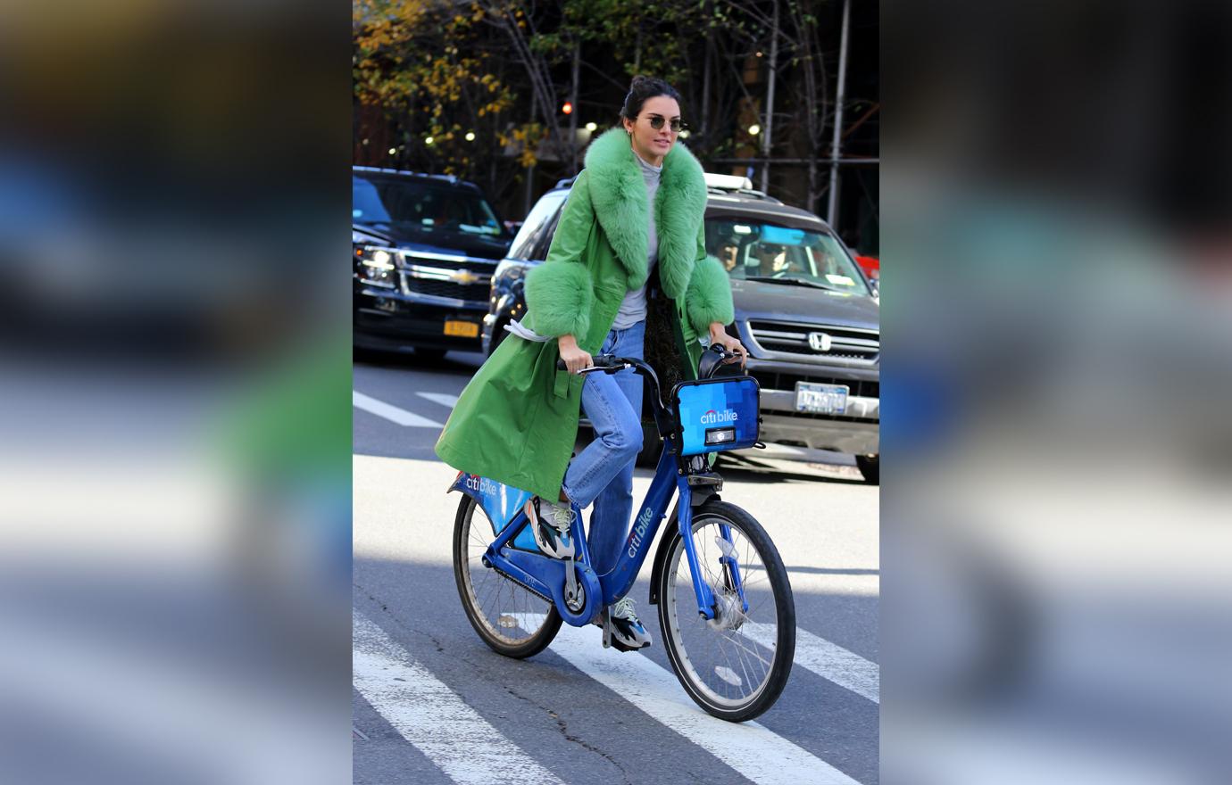 Kendall Jenner Rides Citi Bike In New York