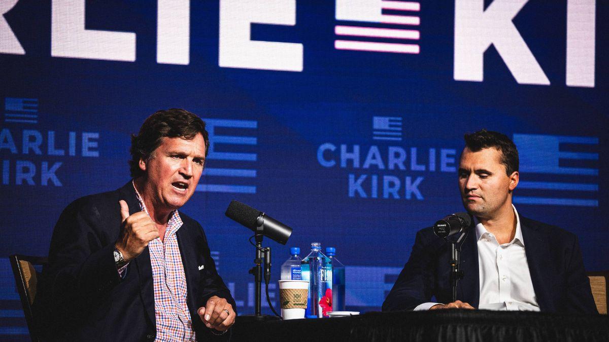 Photo of Tucker Carlson and Charlie Kirk