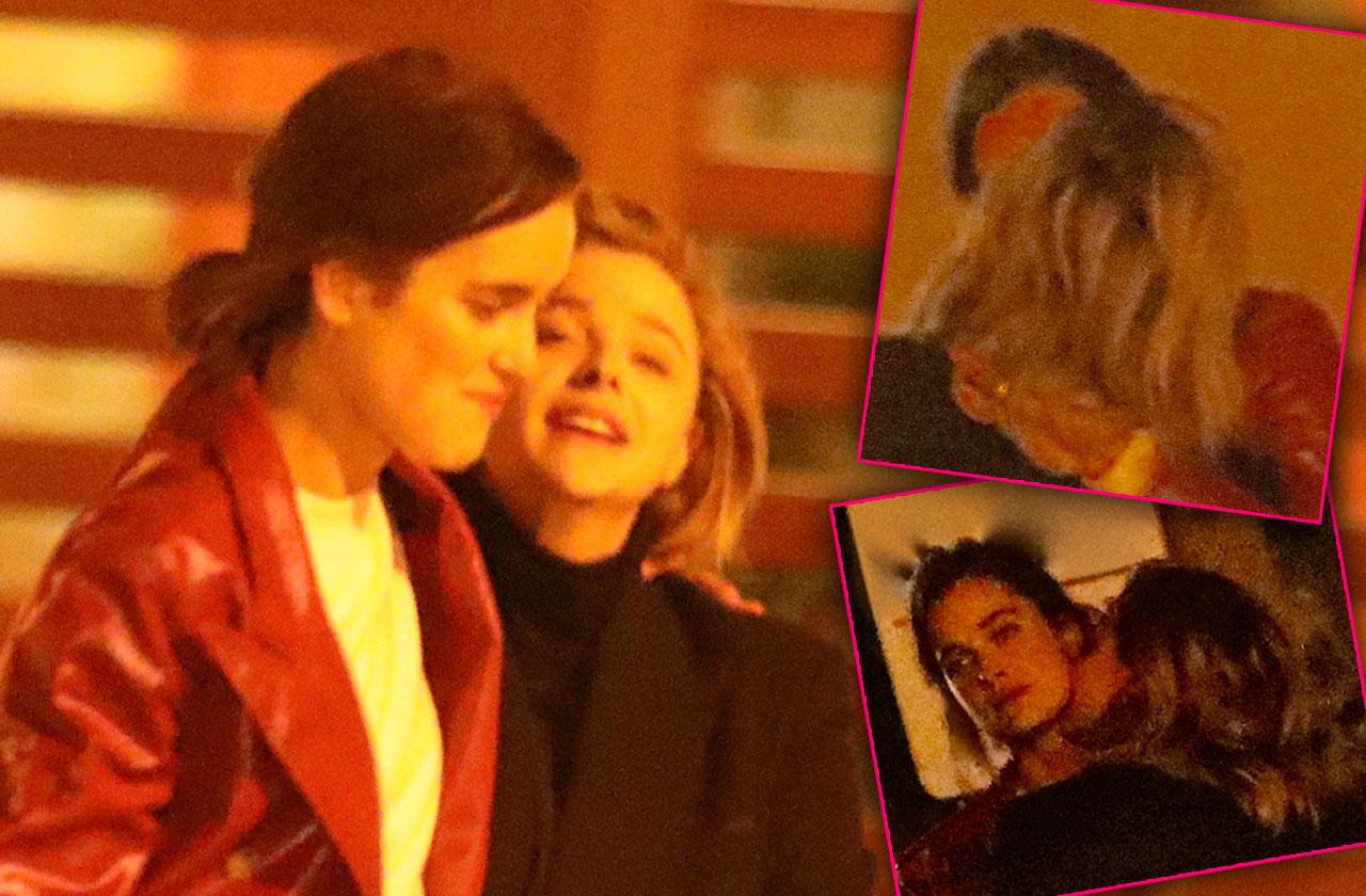 Chloë Grace Moretz Spotted Kissing Model Kate Harrison